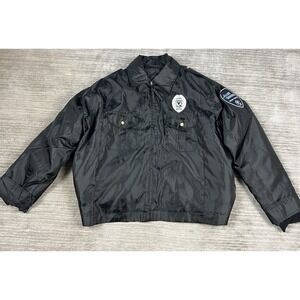 ALLIED UNIVERSAL Security Services Jacket Coat Lined 2XL Black Pockets